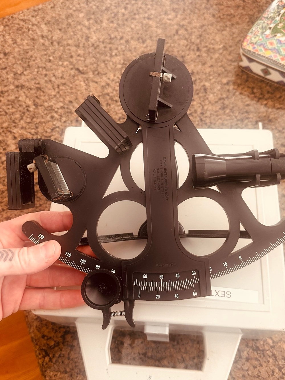 Adjustable Black Multi-Function Electronics Mount with Angle Scale